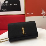 Yves Saint Laurent New Fashion Gold Logo S03613 Crossbody Bag Sizes:24x14.5x5.5CM