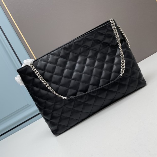Yves Saint Laurent New Fashion Hangbag Black Shopping Bag Sizes:28x26CM