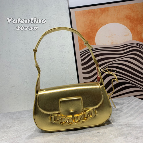 Valentino New Fashion Women's Handbag Gold One shoulder Bag Sizes:27x15x8cm