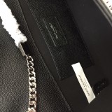 Yves Saint Laurent New Fashion Silver Tassels Logo S03613 Crossbody Bag Sizes:24x14.5x5.5CM