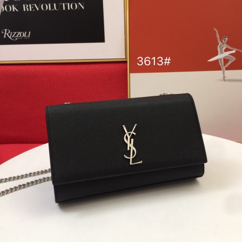Yves Saint Laurent New Fashion Silver Logo S03613 Crossbody Bag Sizes:24x14.5x5.5CM