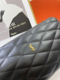 Yves Saint Laurent New Fashion Sade Puffer Handbags Black Bag Sizes:37x20x10CM