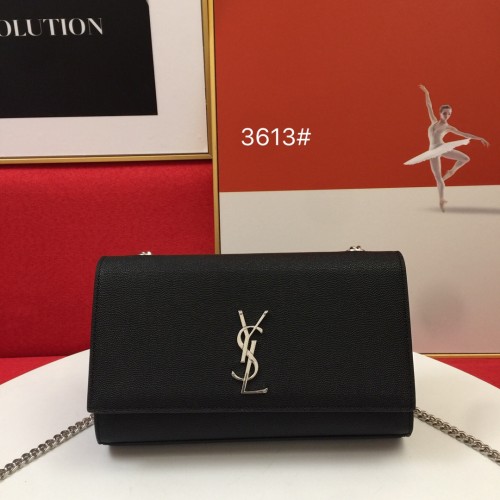 Yves Saint Laurent New Fashion Silver Logo S03613 Crossbody Bag Sizes:24x14.5x5.5CM