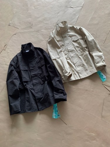 Off White Outdoor Functional Jacket Coat Unisex Cotton Arrows Stripe Print Jacket