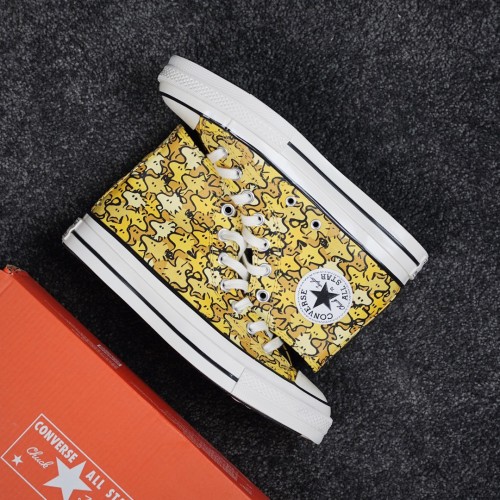 Converse x Peanuts Cartoon Graffiti Casual Canvas Shoes Fashion Sneakers Shoes