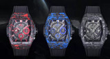 HUBLOT Men Spirit Of Big Bang Series Barrels Carbon Fiber Wrist Automatic Mechanical Watch