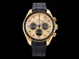 OMEGA Men 's New Fashion OB2 Panda Dial Speedmaster Chronograph Mechanical Watch