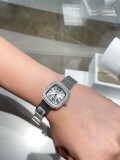Cartier New Fashion Coussin De Full Of Diamond Quartz Watch