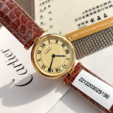 Cartier New Fashion Les Mustde Cartier Medieval Gold Watch