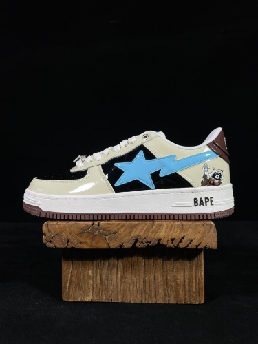 Marvel x BAPE/A/Bathing Ape Bape STA Classic Unisex Low-Top Fashion Sneakers Shoes Rockets Raccoons