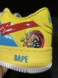 Marvel x BAPE/A/Bathing Ape Bape STA Classic Unisex Low-Top Fashion Sneakers Shoes