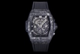 HUBLOT Men Spirit Of Big Bang Series Barrels Carbon Fiber Wrist Automatic Mechanical Watch