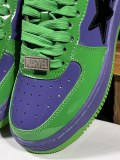 Marvel x BAPE/A/Bathing Ape Bape STA Classic Unisex Low-Top Fashion Sneakers Shoes The Incredible Hulk