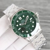 OMEGA Men 's New Fashion VS5 Green Seahorses Mechanical Watch