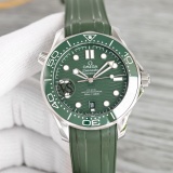OMEGA Men 's New Fashion VS5 Green Seahorses Mechanical Watch