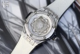 HUBLOT Men Spirit Of Big Bang Series Tattoo Full Diamonds Wrist Automatic Mechanical Watch