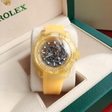 ROLEX New Fashion Aqua Ghost Sapphire Crystal Cut-out Edition Automatic Mechanical Watch