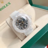 ROLEX New Fashion Aqua Ghost Sapphire Crystal Cut-out Edition Automatic Mechanical Watch