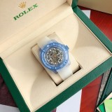 ROLEX New Fashion Aqua Ghost Sapphire Crystal Cut-out Edition Automatic Mechanical Watch