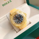 ROLEX New Fashion Aqua Ghost Sapphire Crystal Cut-out Edition Automatic Mechanical Watch