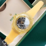 ROLEX New Fashion Aqua Ghost Sapphire Crystal Cut-out Edition Automatic Mechanical Watch
