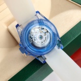 ROLEX New Fashion Aqua Ghost Sapphire Crystal Cut-out Edition Automatic Mechanical Watch