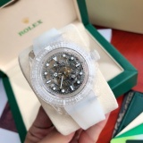 ROLEX New Fashion Aqua Ghost Sapphire Crystal Cut-out Edition Automatic Mechanical Watch