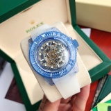 ROLEX New Fashion Aqua Ghost Sapphire Crystal Cut-out Edition Automatic Mechanical Watch