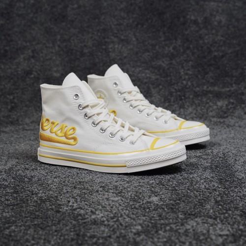 Converse Unisex Casual Electroembroidery Letter Canvas Shoes Retro Contrast Fashion Sneakers
