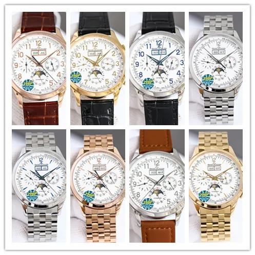 JAEGER-LECOULTRE New Men's Dating Series Multi-functional Mechanical Wrist Watch