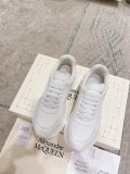 Alexander McQueen Thick Soled White Shoes Unisex Casual Leather Shoes
