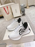 Alexander McQueen Thick Soled Shoes Unisex Casual Leather Shoes