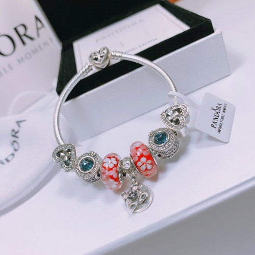 Pandora New Fashion Rhinestone Silver Bracelet Size: 16 17 18 19 20 21 cm