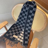 Gucci Fashion Unisex New Style Tassels Jacquard Double Sided Scarf Size: 34cmx194cm