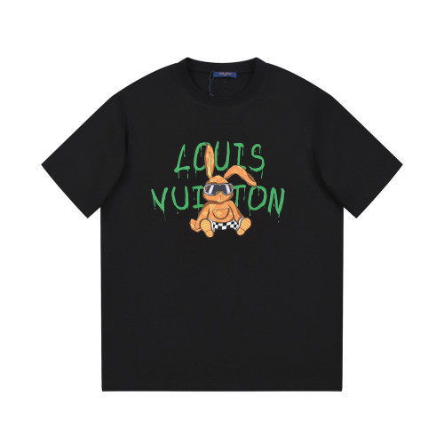 Louis Vuitton Classic Unisex Cartoon Rabbit Logo Print Cotton T-Shirt