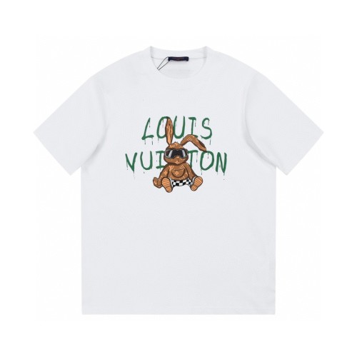 Louis Vuitton Classic Unisex Cartoon Rabbit Logo Print Cotton T-Shirt