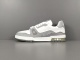 Louis Vuitton Trainer Unisex Grainy Cowhide Low Board Shoes Fashion Sneakers Shoes