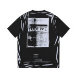 Loewe Classic Logo Printed Short Sleeve Unisex Casual Cotton T-shirt