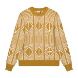 Dior Men Ski Oversized Sweater Round Neck Logo Embroidery Cashmere Sweatshirt