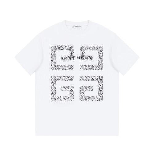 Givenchy 4G Logo Print Cotton Short Sleeves Casual Unisex Loose T-Shirt
