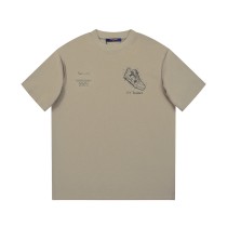 Louis Vuitton Trainer Shoe Print Short Sleeve Men Cotton T-Shirt