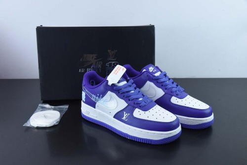 Louis Vuitton x Nike Air Force 1 Low 07 LV Unisex Sneakers Shoes