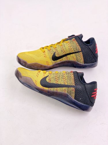 Nike Kobe 11 Low Bruce Lee Men Basketball Fly Knit Sneakers Zoom Air Shoes