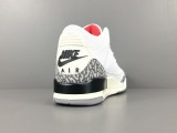 Nike Air Jordan 3 White Cement Reimagined Non-Slip Retro Basketball Shoes