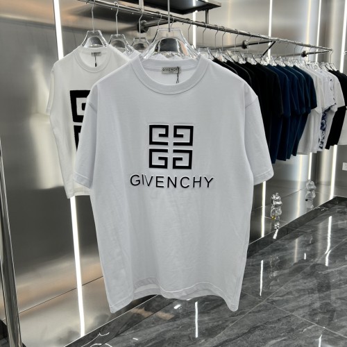 Givenchy Cotton Logo Print Short Sleeves Casual Unisex Vacuum Embossing T-Shirt