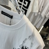 Chrome Hearts Cross Embroidery T-Shirt Unisex Cotton Graffiti Short Sleeve