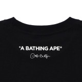 BAPE/A/Bathing Ape Unisex Printed Cotton Casual Short Slevee