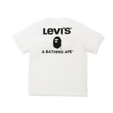 BAPE/A/Bathing Ape Printed Round Neck Short Sleeve Unisex Cotton Loose T-shirt
