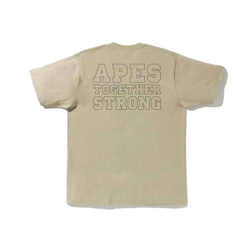BAPE/A/Bathing Ape Classic Printed Short Sleeve Unisex Cotton Casual T-shirt
