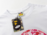 BAPE/A/Bathing Ape Unisex Printed Cotton Loose T-shirt Tee